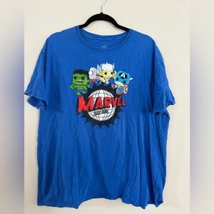 Pop!  Marvel Graphic Tee hulk, Thor, Captain America  Size 2xl